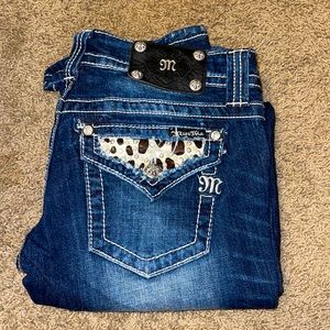 Miss me cowhide pocket jeans